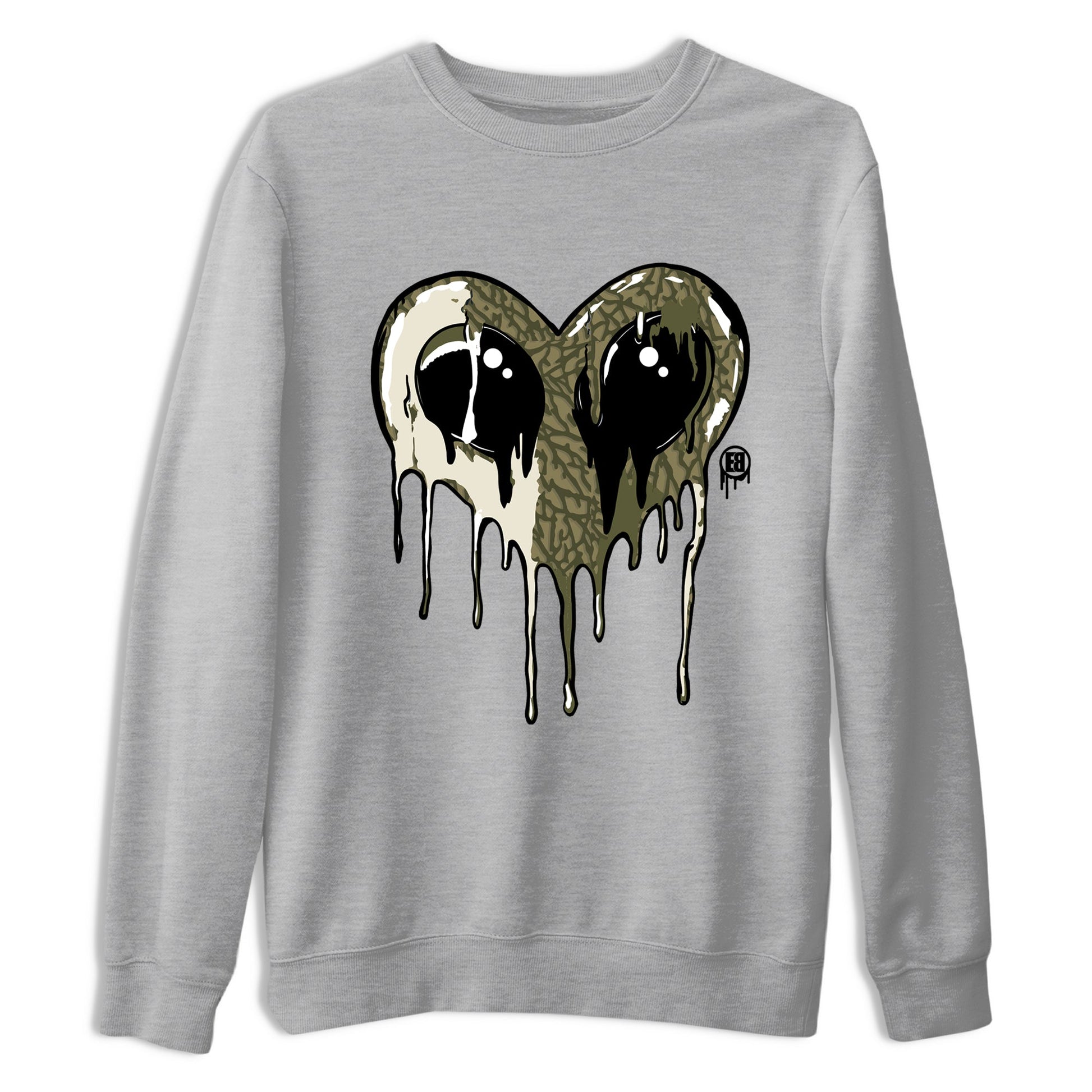 Sneaker match tees – Sneaker Tees To Match Air Jordan 3 Family Affair Shoes – Heart Alien Tee Heather Grey 2