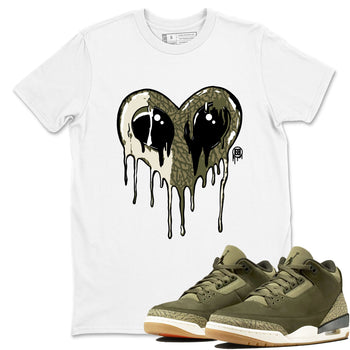 Sneaker match tees – Sneaker Tees To Match Air Jordan 3 Family Affair Shoes – Heart Alien Tee White 1