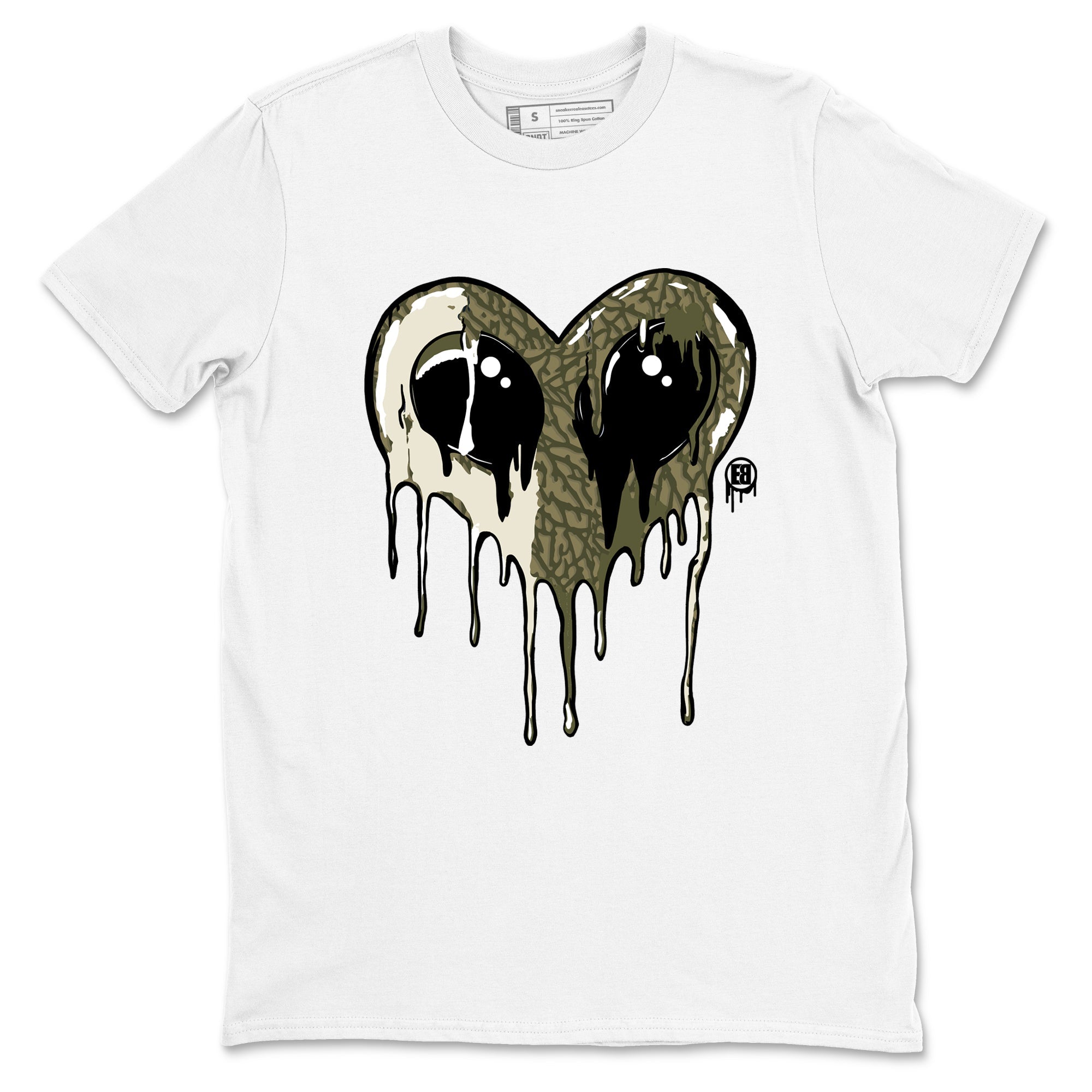 Sneaker match tees – Sneaker Tees To Match Air Jordan 3 Family Affair Shoes – Heart Alien Tee White 2