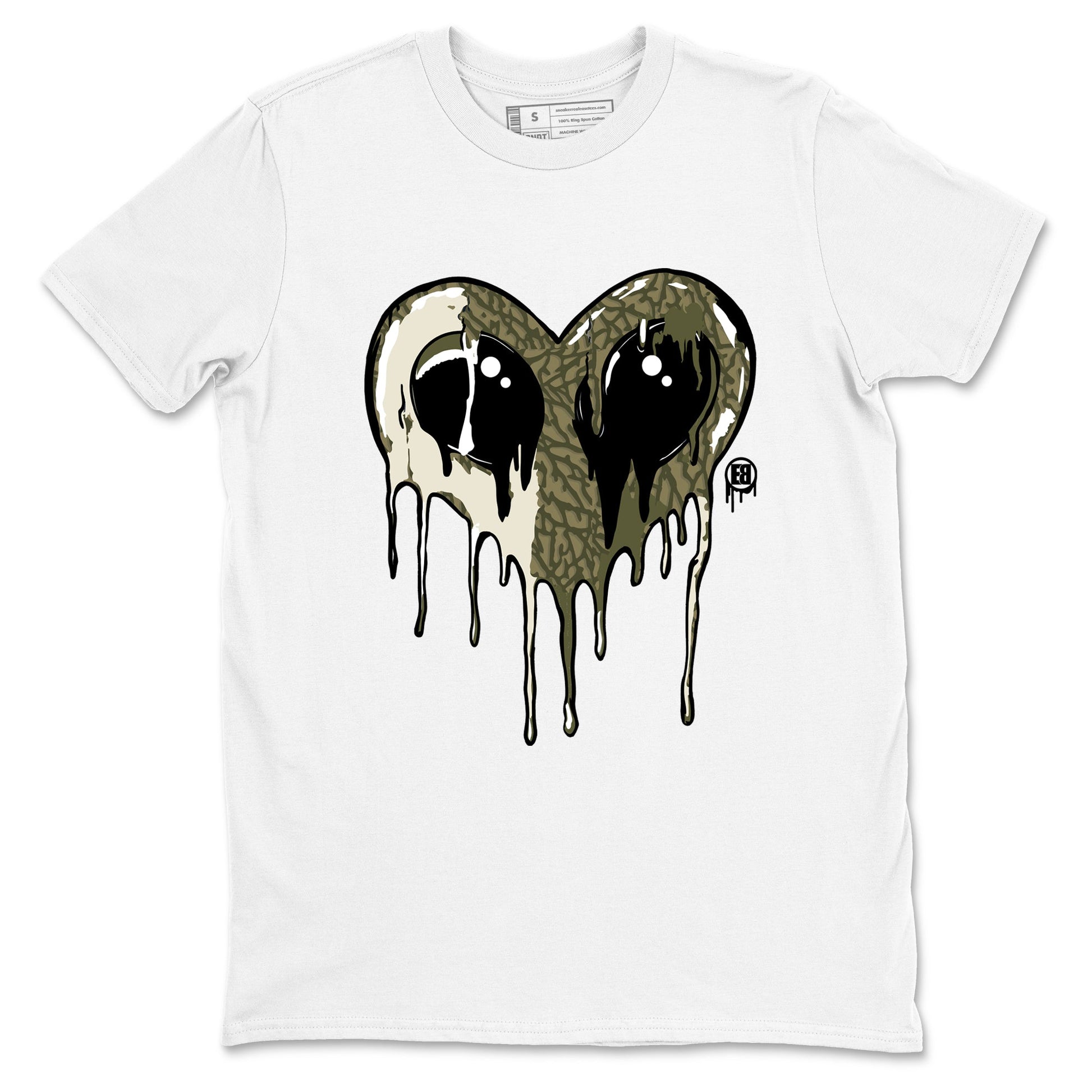 Sneaker match tees – Sneaker Tees To Match Air Jordan 3 Family Affair Shoes – Heart Alien Tee White 2