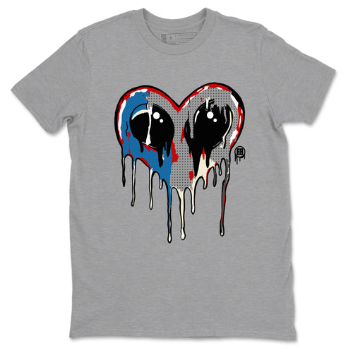 AJ3 Rare Air Graphic shirts Heart Alien Valentine Gift shirts Air Jordan 3 Rare Air best t-shirts to wear with jordans SNRT Sneaker Tees unisex cotton Heather Grey 2 shirts