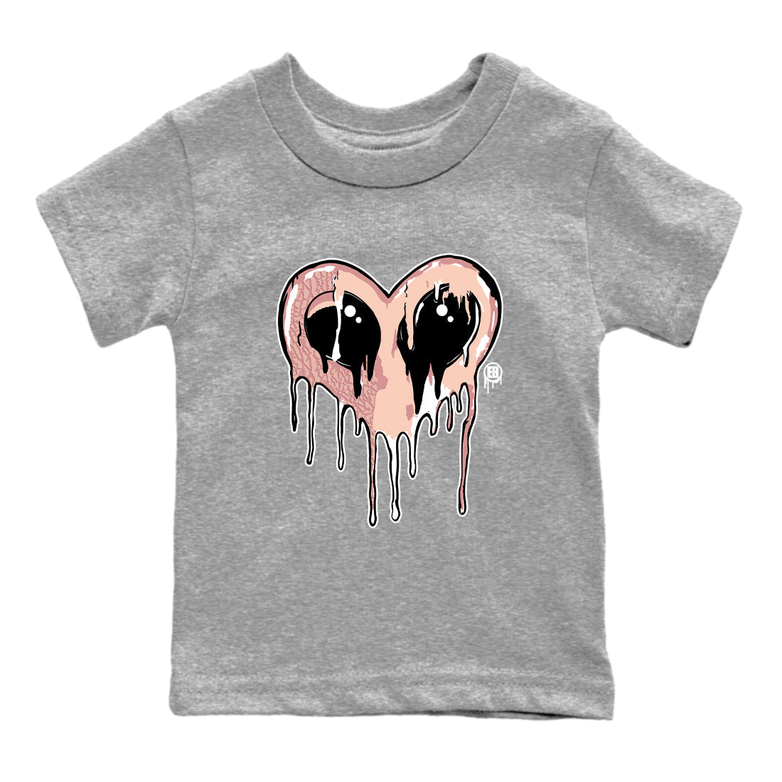 Air Jordan 3 Valentine's Day Graphic shirts Heart Alien Valentine Gift shirts Air Jordan 3 Washed Coral best t-shirts to wear with jordans SNRT Sneaker Tees Youth Baby Heather Grey 2 tee