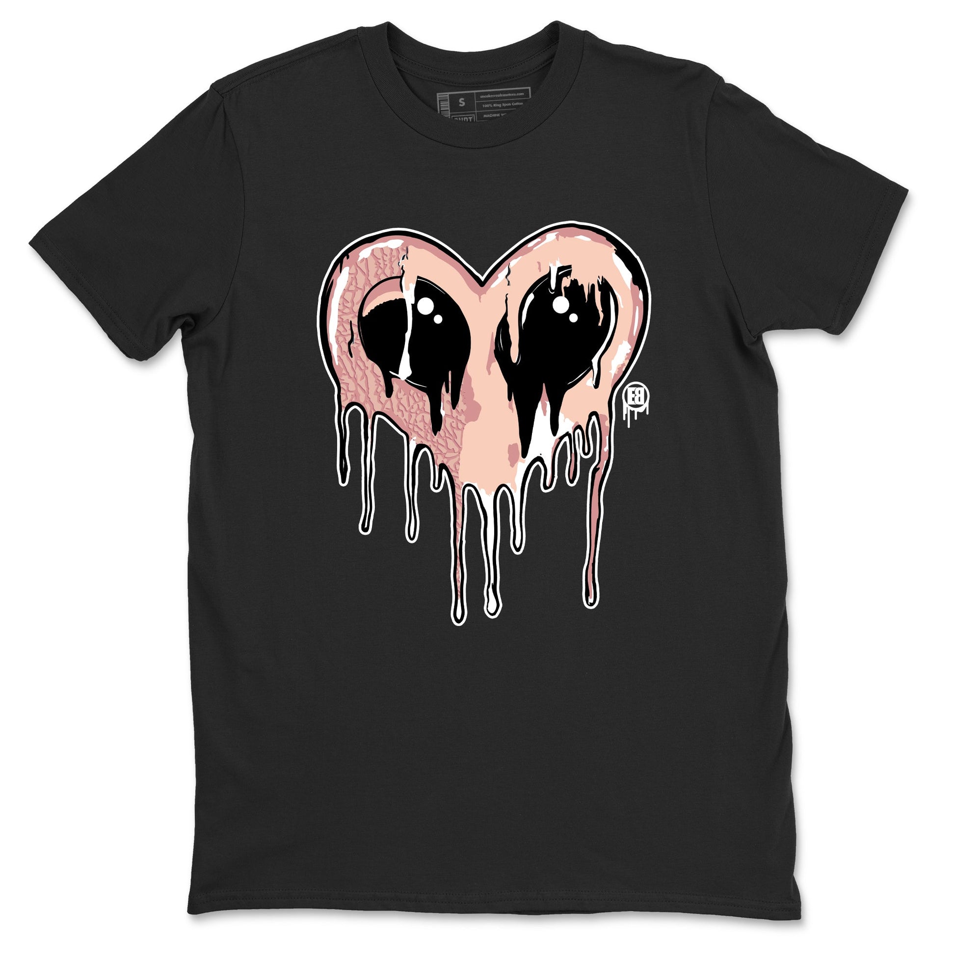 Air Jordan 3 Valentine's Day Graphic shirts Heart Alien Valentine Gift shirts Air Jordan 3 Washed Coral best t-shirts to wear with jordans SNRT Sneaker Tees unisex cotton Black 2 shirts
