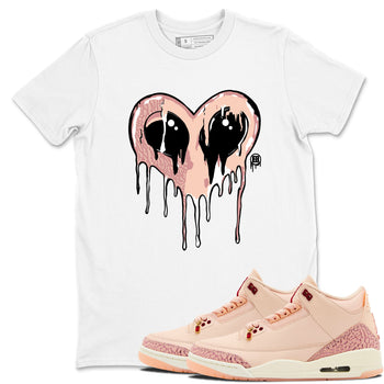 Air Jordan 3 Valentine's Day Graphic shirts Heart Alien Valentine Gift shirts Air Jordan 3 Washed Coral best t-shirts to wear with jordans SNRT Sneaker Tees unisex cotton White 1 shirts