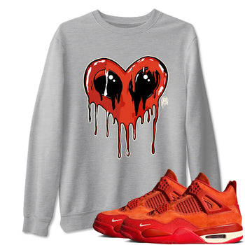4s Nigel Sylvesterto match jordans Heart Alien best t shirts to wear with jordans Nigel Sylvester x Air Jordan 4 Brick by Brick match shoes to clothes SNRT Sneaker Tees unisex cotton Heather Grey 1 shirts