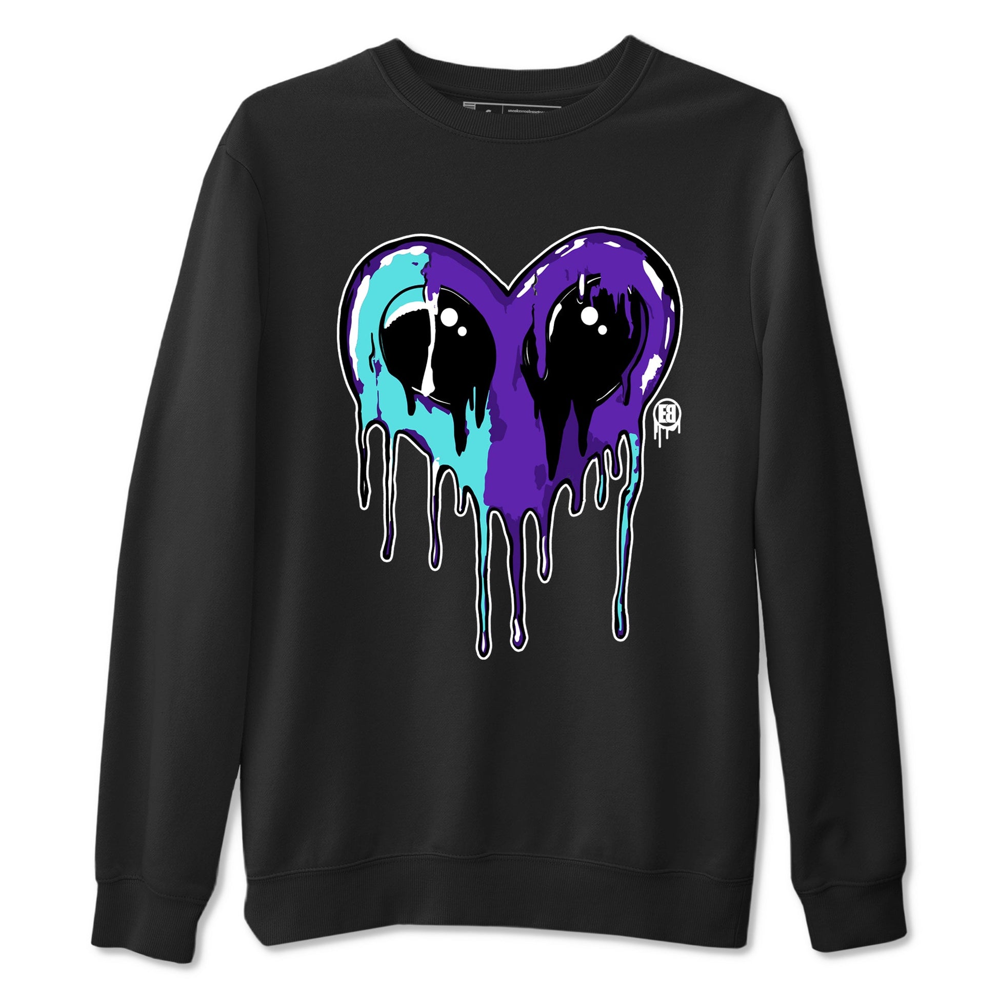 Air Jordan 5 Grape Graphic shirts Heart Alien Valentine Gift shirts 5 Retro Grape best t-shirts to wear with jordans SNRT Sneaker Tees unisex cotton Black 2 shirts