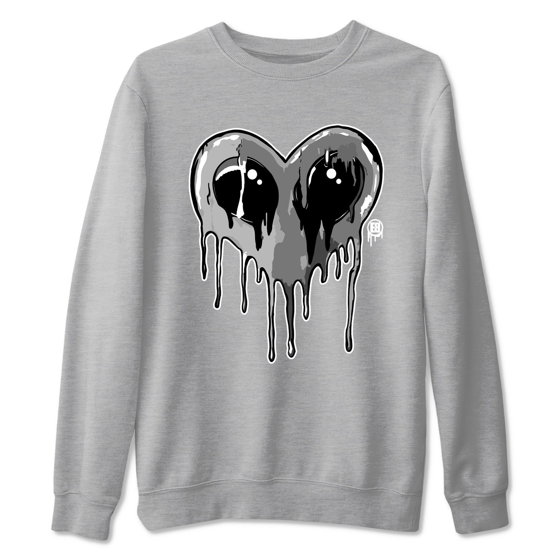 Air Jordan 9 Cool Grey Graphic shirts Heart Alien Valentine Gift shirts Air Jordan 9 Cool Grey best t-shirts to wear with jordans SNRT Sneaker Tees unisex cotton Heather Grey 2 shirts