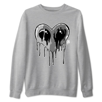 Air Jordan 9 Cool Grey Graphic shirts Heart Alien Valentine Gift shirts Air Jordan 9 Cool Grey best t-shirts to wear with jordans SNRT Sneaker Tees unisex cotton Heather Grey 2 shirts