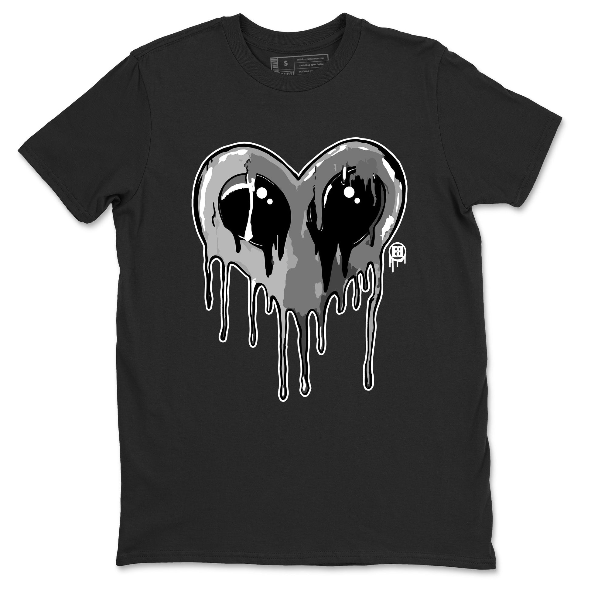 Air Jordan 9 Cool Grey Graphic shirts Heart Alien Valentine Gift shirts Air Jordan 9 Cool Grey best t-shirts to wear with jordans SNRT Sneaker Tees unisex cotton Black 2 shirts