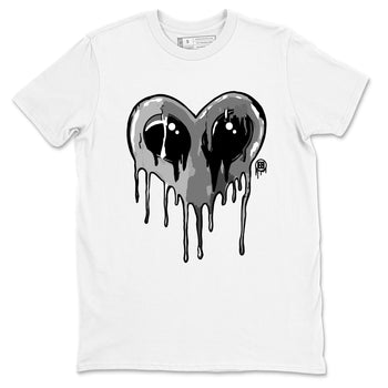 Air Jordan 9 Cool Grey Graphic shirts Heart Alien Valentine Gift shirts Air Jordan 9 Cool Grey best t-shirts to wear with jordans SNRT Sneaker Tees unisex cotton White 2 shirts
