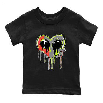 Sneaker Threads – Sneaker Tees To Match Air Max 90 Spruce Aura and Ghost Green – Heart Alien Youth Graphic Tee Black 2. Perfect for Jordan releases 2025 colorways.