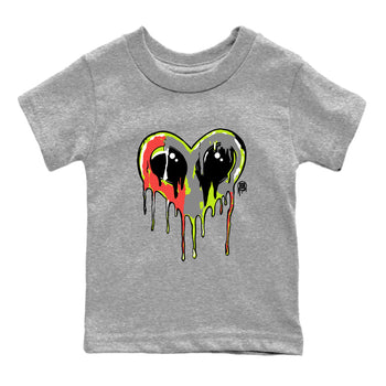 Sneaker Threads – Sneaker Tees To Match Air Max 90 Spruce Aura and Ghost Green – Heart Alien Youth Graphic Tee Heather Grey 2. Perfect for Jordan releases 2025 colorways.