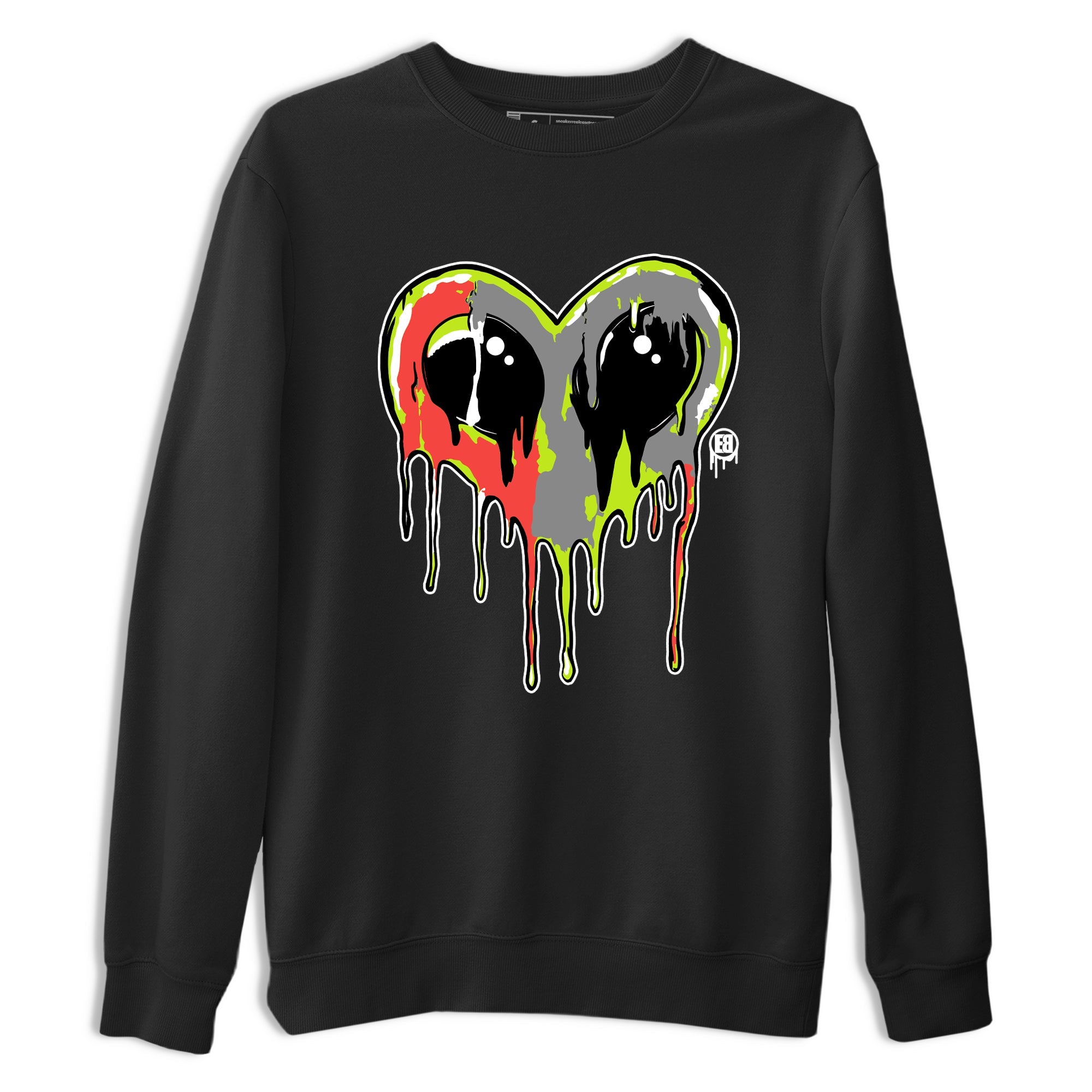 Sneaker Threads – Sneaker Tees To Match Air Max 90 Spruce Aura and Ghost Green – Heart Alien Graphic Tee Black 2. Perfect for Jordan releases 2025 colorways.
