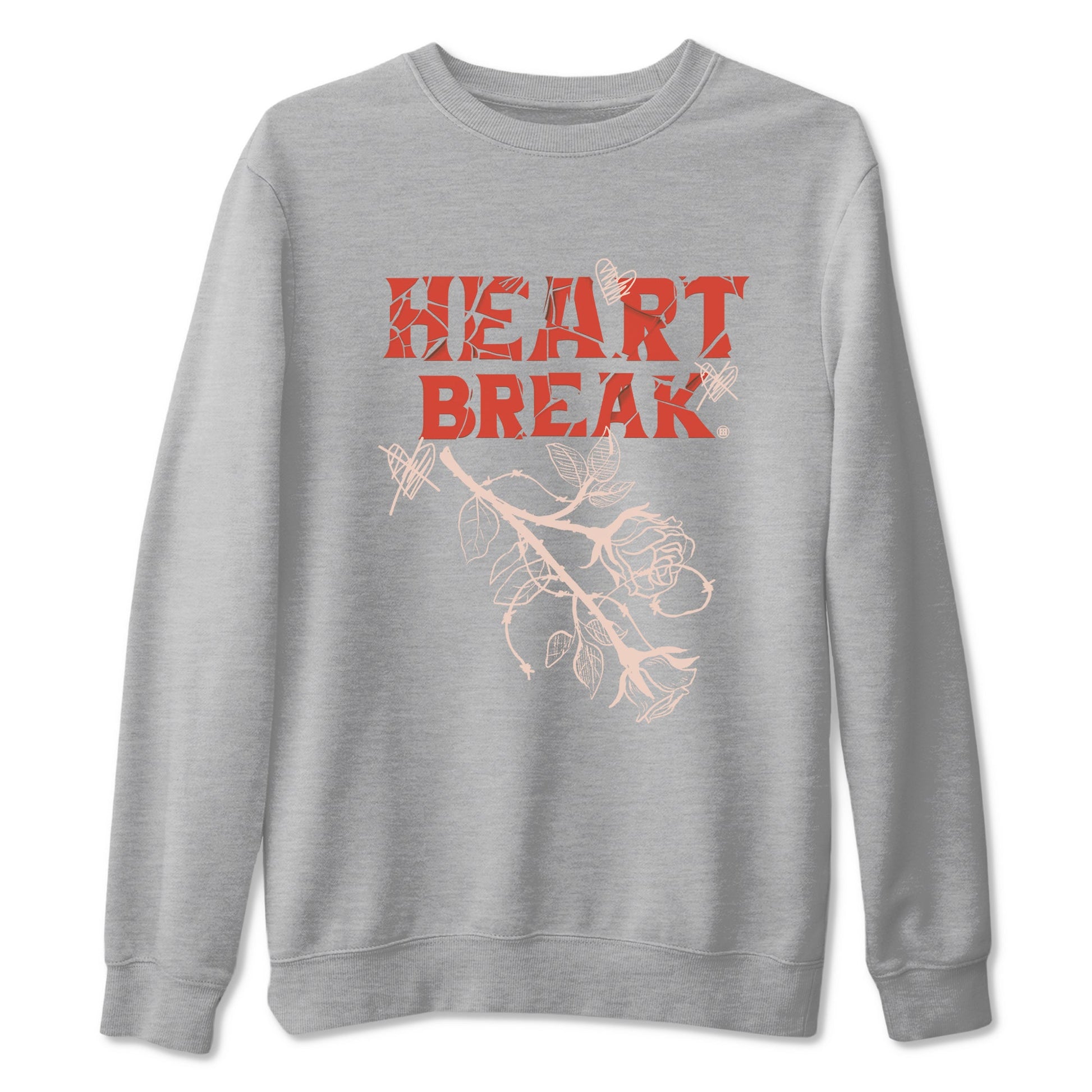 Air Jordan 13 Dune Red shirts to match jordans Heart Break sneaker match tees AJ13 Dune Red Sneaker Shirts SNRT Sneaker Tees streetwear brand Heather Grey 2 unisex cotton tee