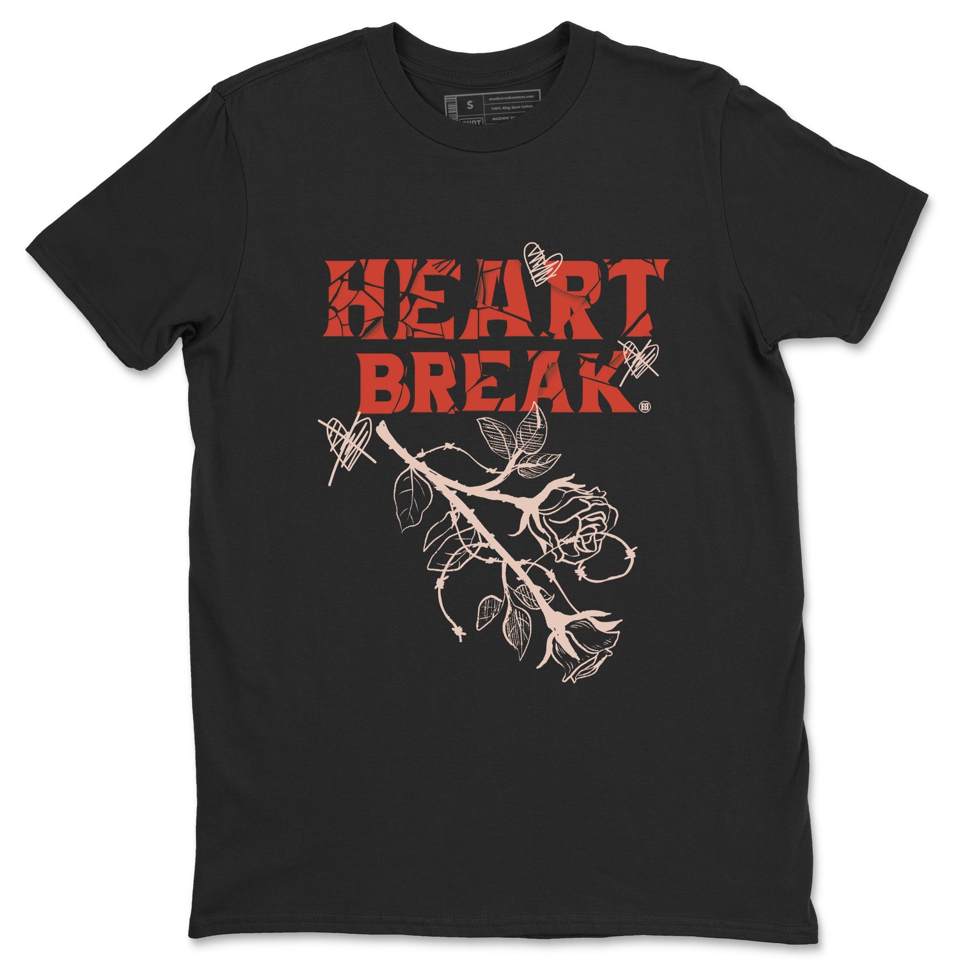 Air Jordan 13 Dune Red shirts to match jordans Heart Break sneaker match tees AJ13 Dune Red Sneaker Shirts SNRT Sneaker Tees streetwear brand Black 2 unisex cotton tee