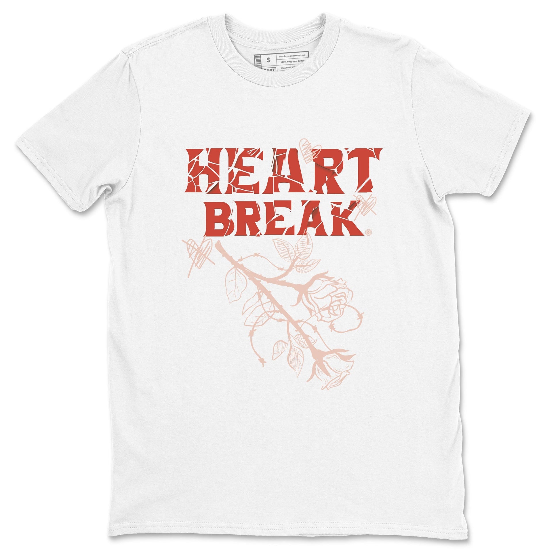 Air Jordan 13 Dune Red shirts to match jordans Heart Break sneaker match tees AJ13 Dune Red Sneaker Shirts SNRT Sneaker Tees streetwear brand White 2 unisex cotton tee