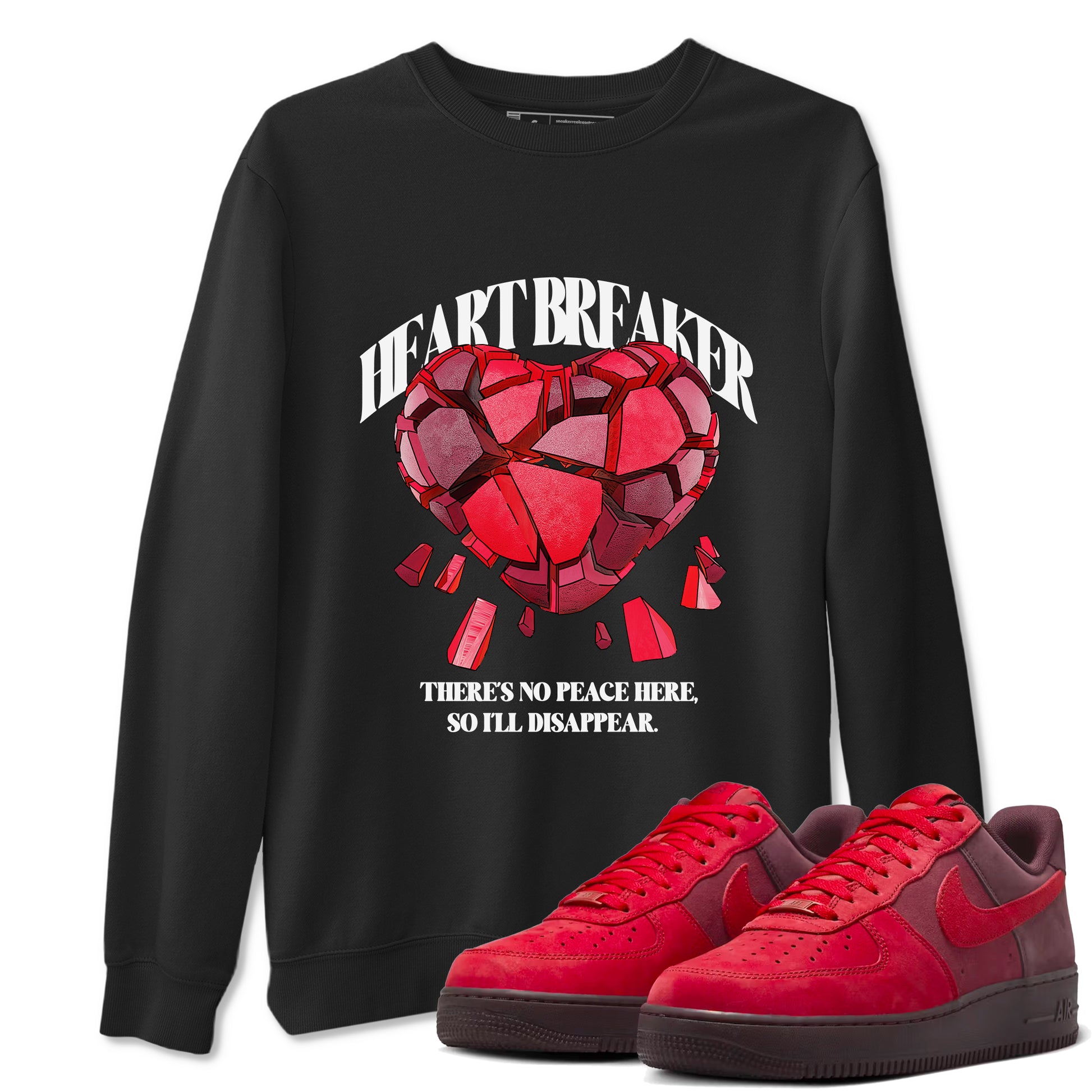 Air Force 1 Layers of Love shirt to match jordans Heart Breaker sneaker tees AF1 Layers of Love SNRT Sneaker Release Tees unisex cotton Black 1 crew neck shirt