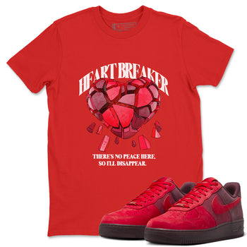 Air Force 1 Layers of Love shirt to match jordans Heart Breaker sneaker tees AF1 Layers of Love SNRT Sneaker Release Tees unisex cotton Red 2 crew neck shirt