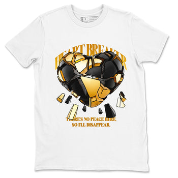 1s Black Metallic Gold shirts to match jordans Heart Breaker sneaker match tees Air Jordan 1 Black Metallic Gold SNRT Sneaker Tees streetwear brand White 2 unisex cotton tee