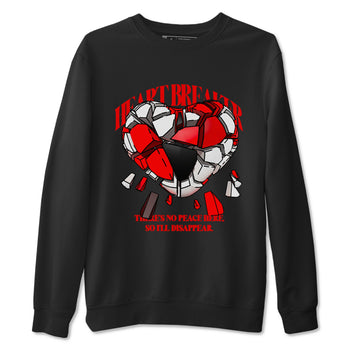 1s Black Toe Reimagined shirts to match jordans Heart Breaker best t shirts to wear with jordans AJ1 High OG Black Toe Reimagined match shoes to clothes SNRT Sneaker Tees unisex cotton Black 2 shirts