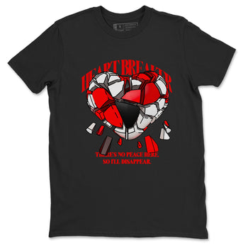 1s Black Toe Reimagined shirts to match jordans Heart Breaker best t shirts to wear with jordans AJ1 High OG Black Toe Reimagined match shoes to clothes SNRT Sneaker Tees unisex cotton Black 2 shirts
