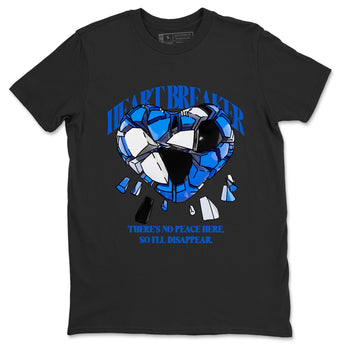 AJ1 Game Royal shirt to match jordans Heart Breaker sneaker tees Air Jordan 1 Game Royal SNRT Sneaker Release Tees unisex cotton Black 2 crew neck shirt
