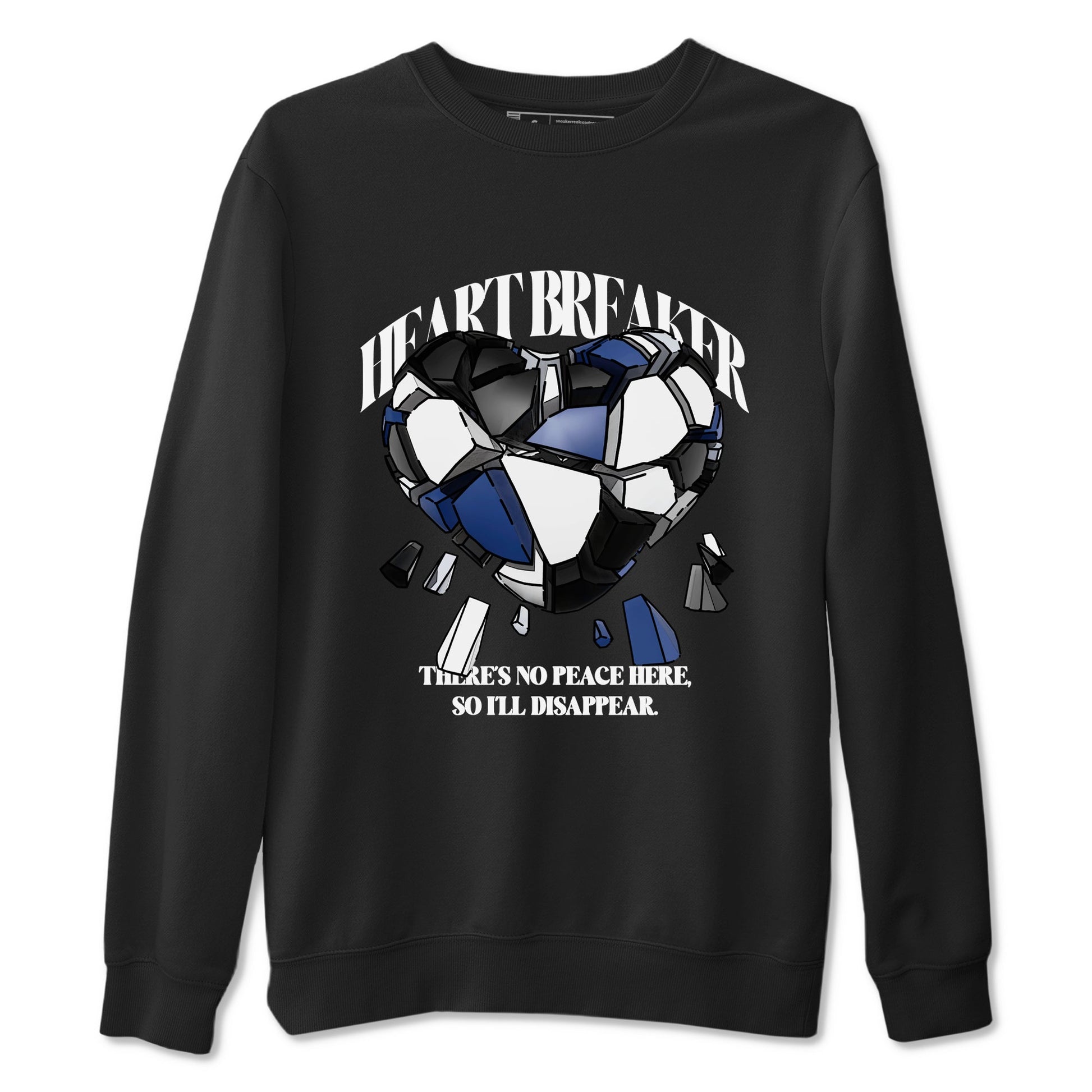 1s Midnight Navy shirts to match jordans Heart Breaker sneaker match tees Air Jordan 1 Midnight Navy match shoes to clothes SNRT Sneaker Tees unisex cotton Black 2 shirts