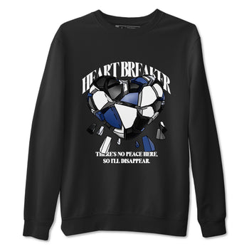 1s Midnight Navy shirts to match jordans Heart Breaker sneaker match tees Air Jordan 1 Midnight Navy match shoes to clothes SNRT Sneaker Tees unisex cotton Black 2 shirts
