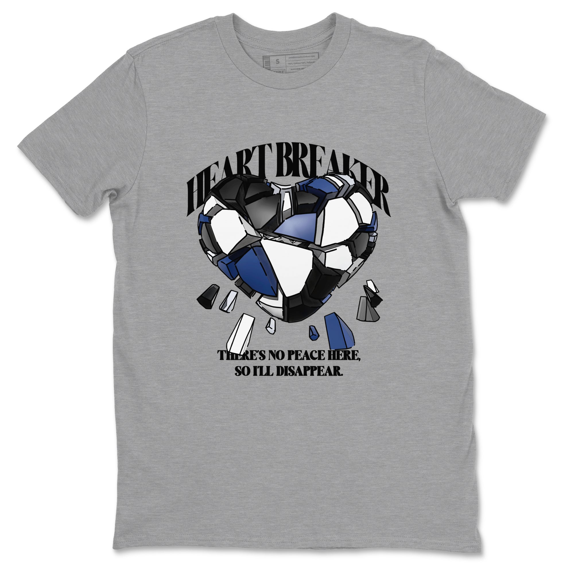 1s Midnight Navy shirts to match jordans Heart Breaker sneaker match tees Air Jordan 1 Midnight Navy match shoes to clothes SNRT Sneaker Tees unisex cotton Heather Grey 2 shirts