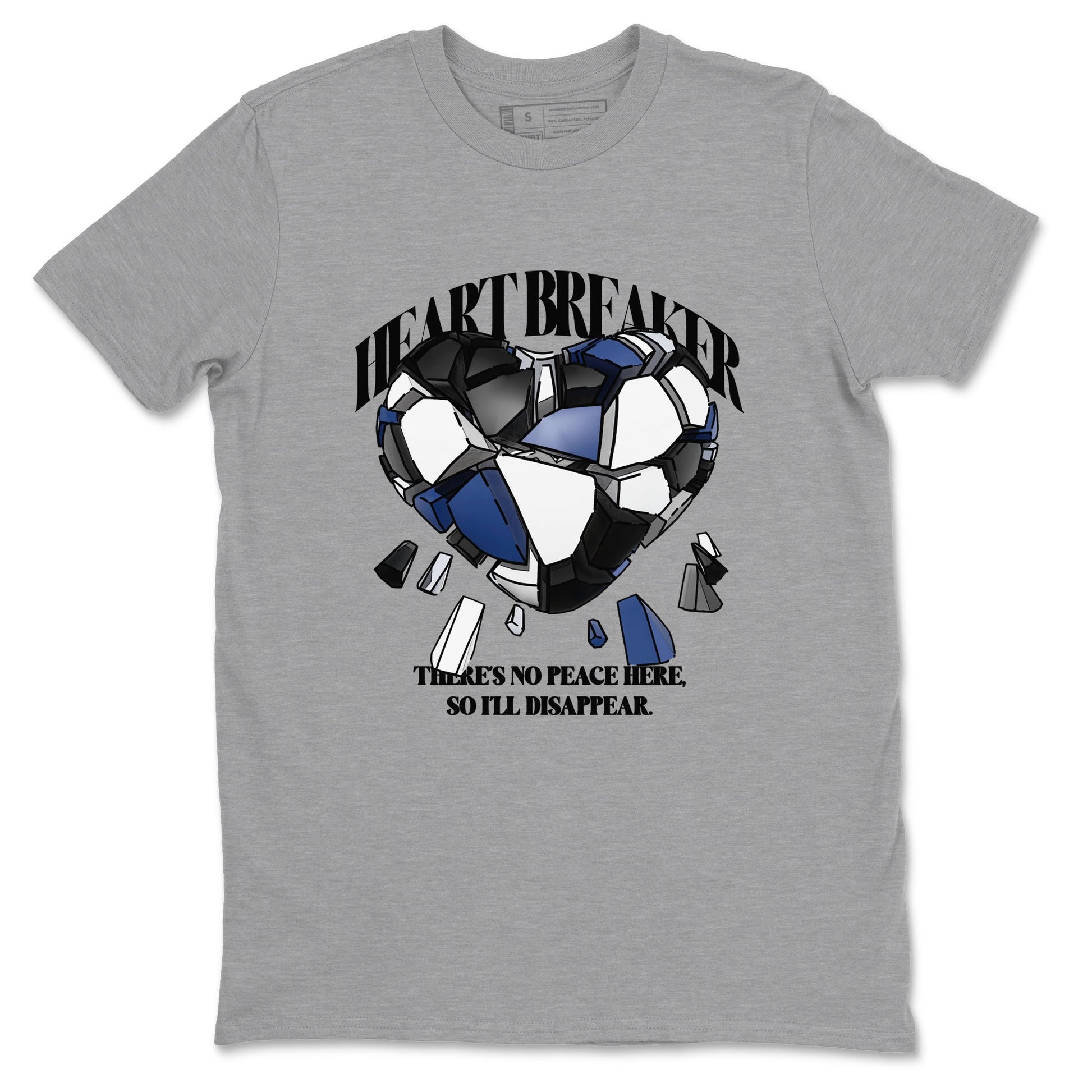 1s Midnight Navy shirts to match jordans Heart Breaker sneaker match tees Air Jordan 1 Midnight Navy match shoes to clothes SNRT Sneaker Tees unisex cotton Heather Grey 2 shirts