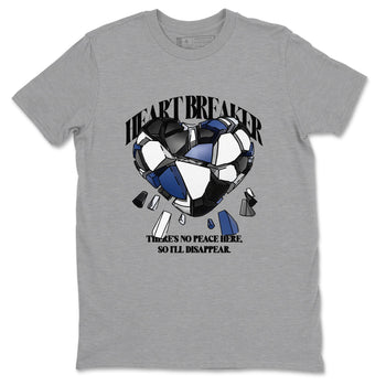 1s Midnight Navy shirts to match jordans Heart Breaker sneaker match tees Air Jordan 1 Midnight Navy match shoes to clothes SNRT Sneaker Tees unisex cotton Heather Grey 2 shirts