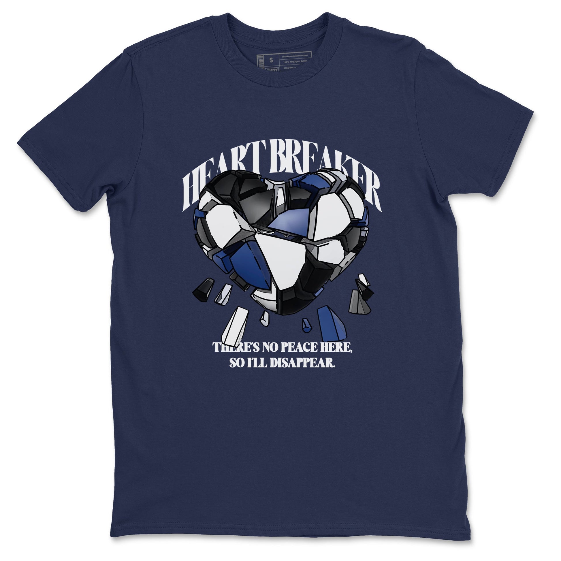 1s Midnight Navy shirts to match jordans Heart Breaker sneaker match tees Air Jordan 1 Midnight Navy match shoes to clothes SNRT Sneaker Tees unisex cotton Navy 2 shirts