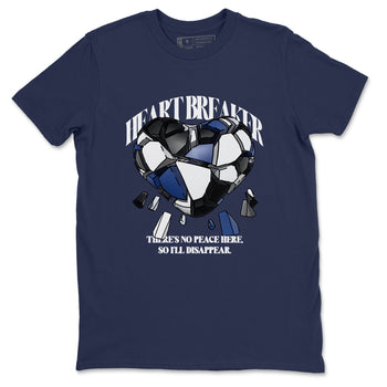 1s Midnight Navy shirts to match jordans Heart Breaker sneaker match tees Air Jordan 1 Midnight Navy match shoes to clothes SNRT Sneaker Tees unisex cotton Navy 2 shirts