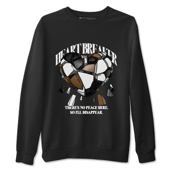 1s Low OG Mocha shirts to match jordans Heart Breaker sneaker match tees Air Jordan 1 Mocha match shoes to clothes SNRT Sneaker Tees unisex cotton Black 2 shirts