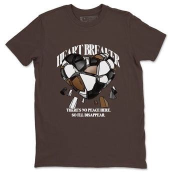 1s Low OG Mocha shirts to match jordans Heart Breaker sneaker match tees Air Jordan 1 Mocha match shoes to clothes SNRT Sneaker Tees unisex cotton Dark Chocolate 2 shirts
