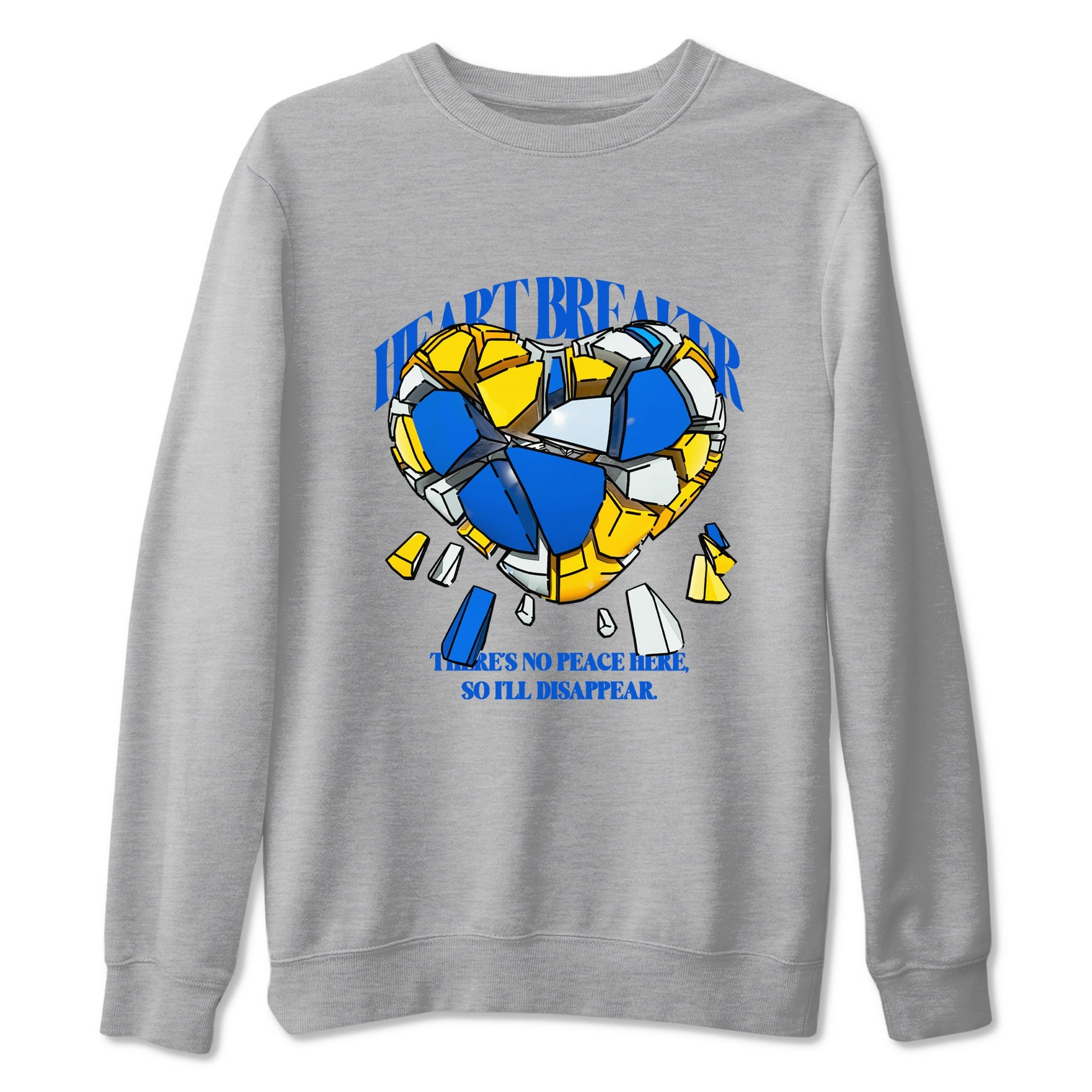 1s Travis Scott Canary shirt to match jordans Heart Breaker sneaker tees Air Jordan 1 Travis Scott Canary SNRT Sneaker Release Tees unisex cotton Heather Grey 2 crew neck shirt