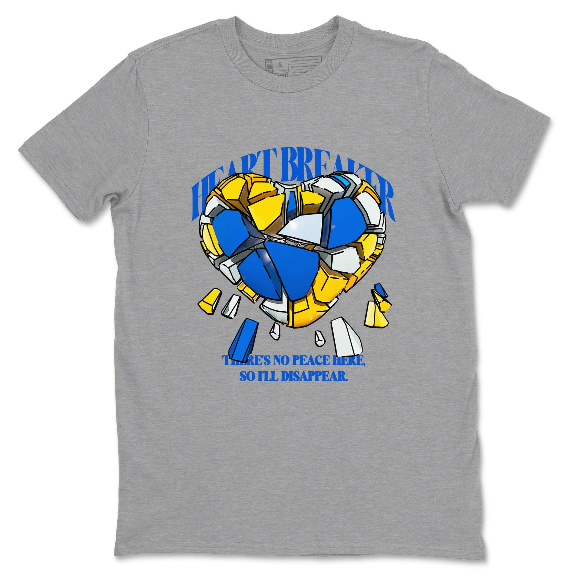 1s Travis Scott Canary shirt to match jordans Heart Breaker sneaker tees Air Jordan 1 Travis Scott Canary SNRT Sneaker Release Tees unisex cotton Heather Grey 2 crew neck shirt