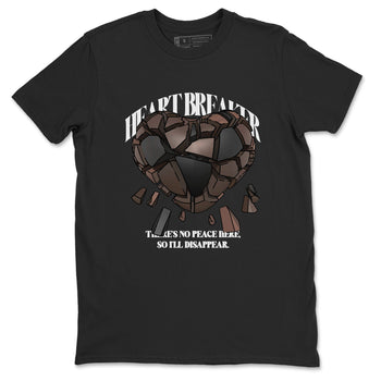 Air Jordan 1 Travis Scott Velvet Brown shirts to match jordans Heart Breaker sneaker match tees Travis Scott x Air Jordan 1 Low OG Velvet Brown best t shirts to wear with jordans SNRT Sneaker Tees unisex cotton Black 2 shirts