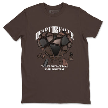 Air Jordan 1 Travis Scott Velvet Brown shirts to match jordans Heart Breaker sneaker match tees Travis Scott x Air Jordan 1 Low OG Velvet Brown best t shirts to wear with jordans SNRT Sneaker Tees unisex cotton Dark Chocolate 2 shirts