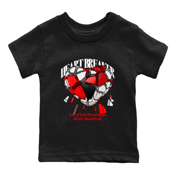 Jordan 11 Low Bred t-shirts to match jordans Heart Breaker sneaker match tees Air Jordan 11 Bred graphic tee for sneakerheads SNRT Sneaker Tees Youth Baby Black 2 tee