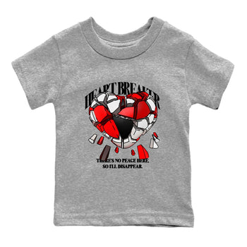 Jordan 11 Low Bred t-shirts to match jordans Heart Breaker sneaker match tees Air Jordan 11 Bred graphic tee for sneakerheads SNRT Sneaker Tees Youth Baby Heather Grey 2 tee