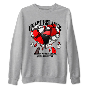 Jordan 11 Low Bred t-shirts to match jordans Heart Breaker sneaker match tees Air Jordan 11 Bred graphic tee for sneakerheads SNRT Sneaker Tees unisex cotton Heather Grey 2 shirts