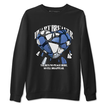 11s Diffused Blue Shirts To Match Jordans Heart Breaker sneaker match tees Air Jordan 11 Diffused Blue Tee SNRT Sneaker Release Tees unisex cotton Black 2 crew neck shirts