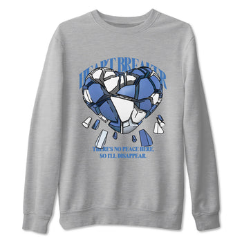 11s Diffused Blue Shirts To Match Jordans Heart Breaker sneaker match tees Air Jordan 11 Diffused Blue Tee SNRT Sneaker Release Tees unisex cotton Heather Grey 2 crew neck shirts