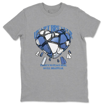 11s Diffused Blue Shirts To Match Jordans Heart Breaker sneaker match tees Air Jordan 11 Diffused Blue Tee SNRT Sneaker Release Tees unisex cotton Heather Grey 2 crew neck shirts