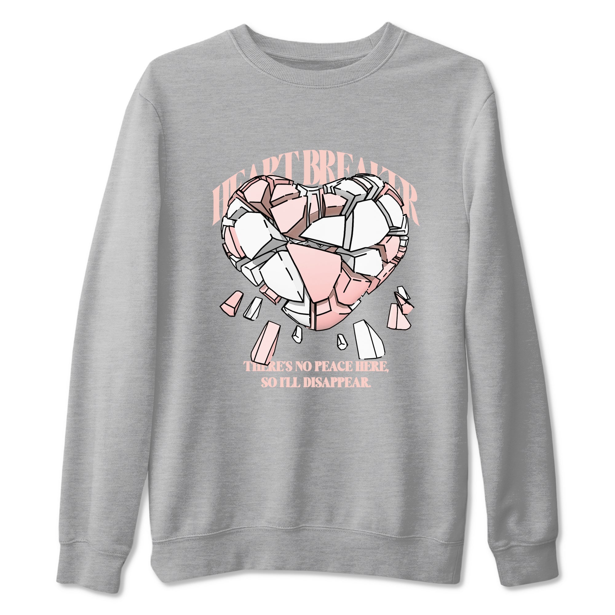 11s Legend Pink shirts to match jordans Heart Breaker sneaker match tees Air Jordan 11 Legend Pink SNRT Sneaker Tees streetwear brand Heather Grey 2 unisex cotton tee