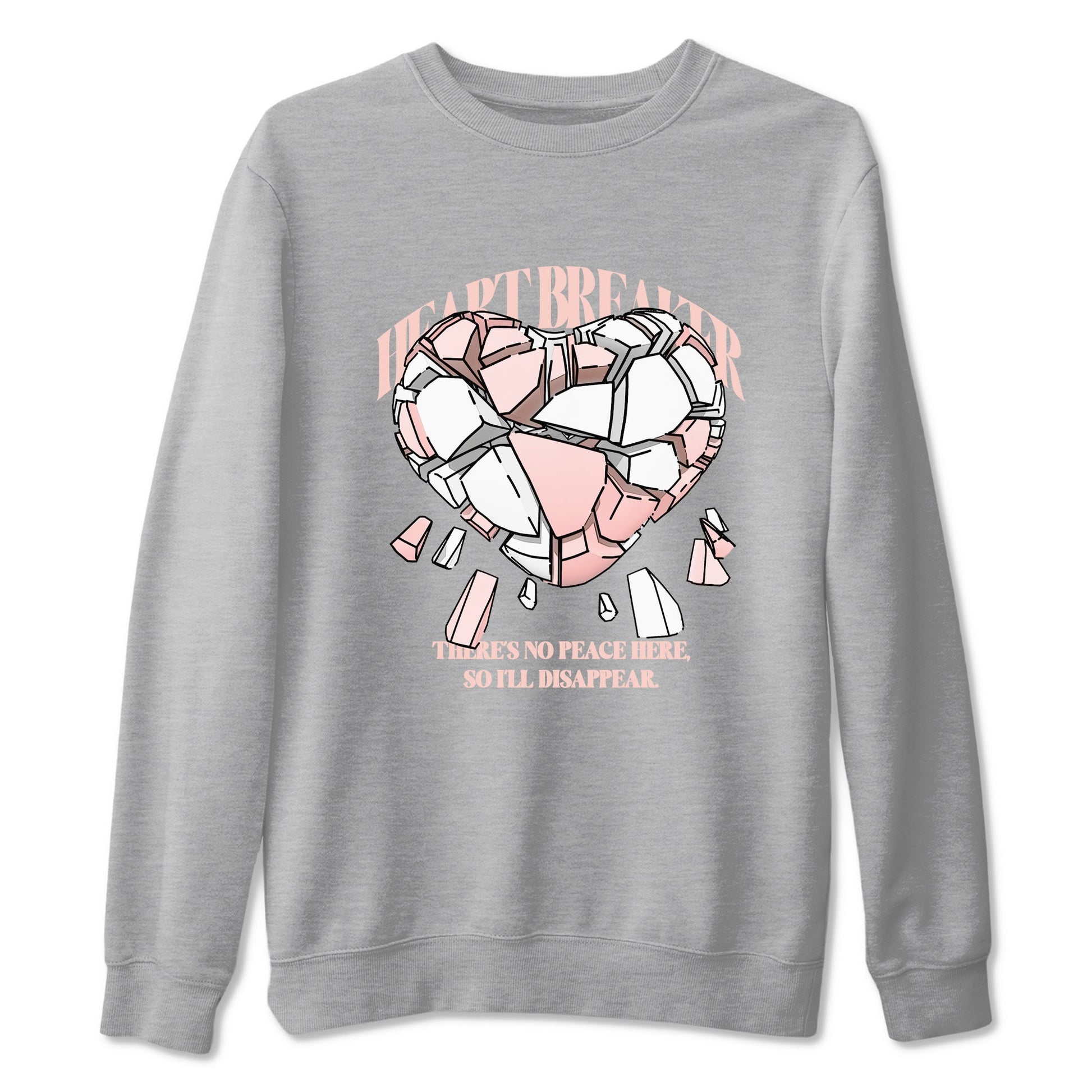 11s Legend Pink shirts to match jordans Heart Breaker sneaker match tees Air Jordan 11 Legend Pink SNRT Sneaker Tees streetwear brand Heather Grey 2 unisex cotton tee