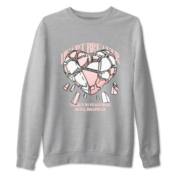 11s Legend Pink shirts to match jordans Heart Breaker sneaker match tees Air Jordan 11 Legend Pink SNRT Sneaker Tees streetwear brand Heather Grey 2 unisex cotton tee
