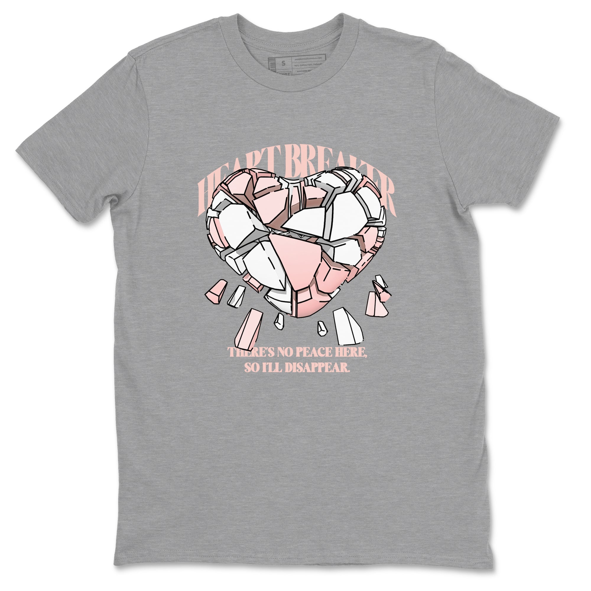 11s Legend Pink shirts to match jordans Heart Breaker sneaker match tees Air Jordan 11 Legend Pink SNRT Sneaker Tees streetwear brand Heather Grey 2 unisex cotton tee