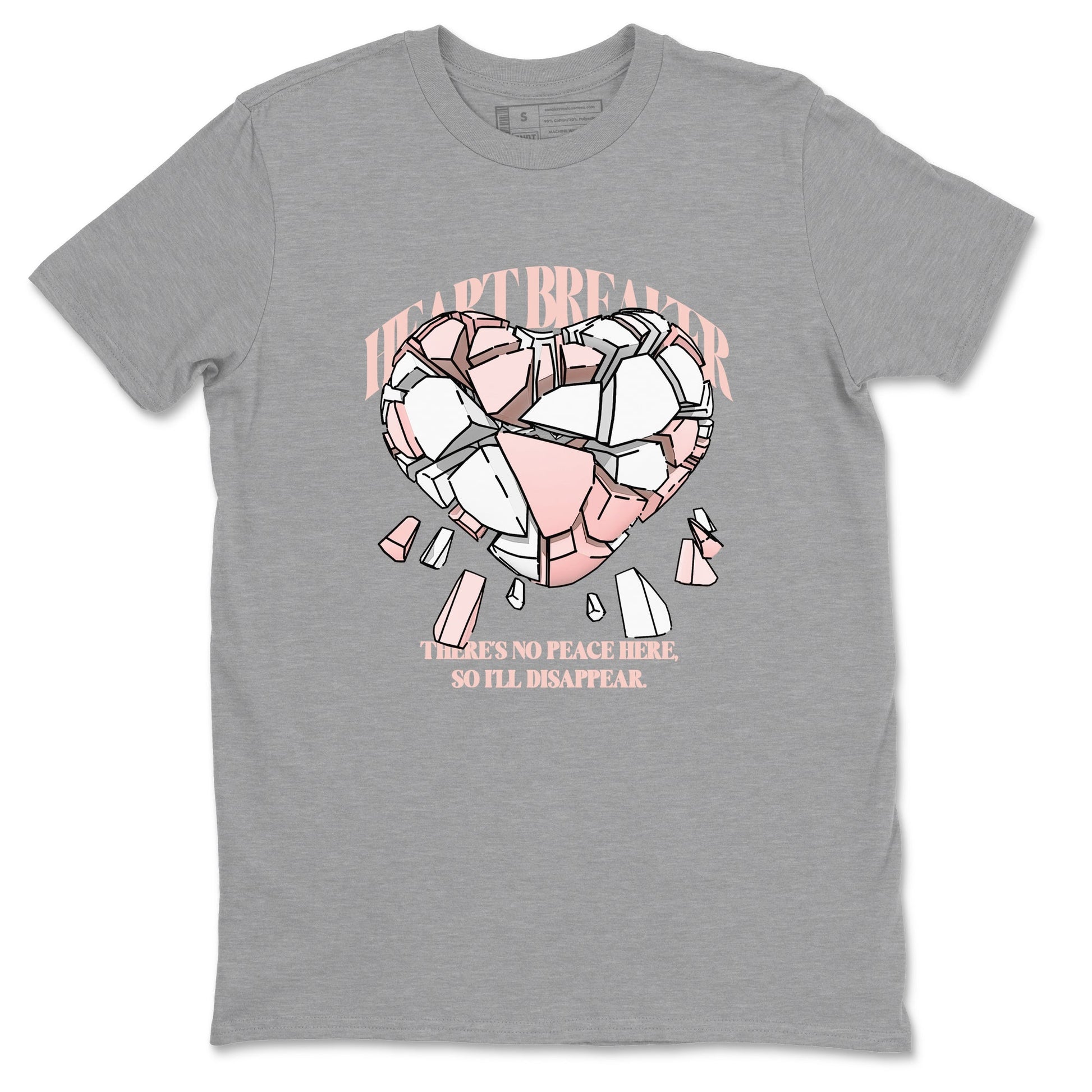 11s Legend Pink shirts to match jordans Heart Breaker sneaker match tees Air Jordan 11 Legend Pink SNRT Sneaker Tees streetwear brand Heather Grey 2 unisex cotton tee